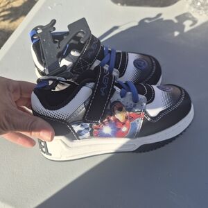 Marvel Kids' Black and Blue Sneakers